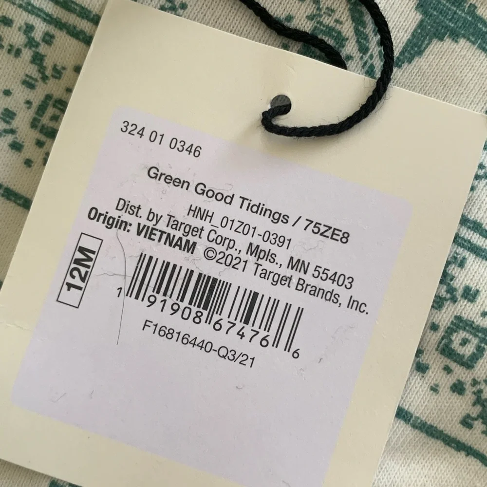 Hearth & Hand Unisex Green Good Tidings Pajamas